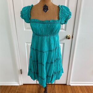 Betsey Johnson Turquoise Mini Dress